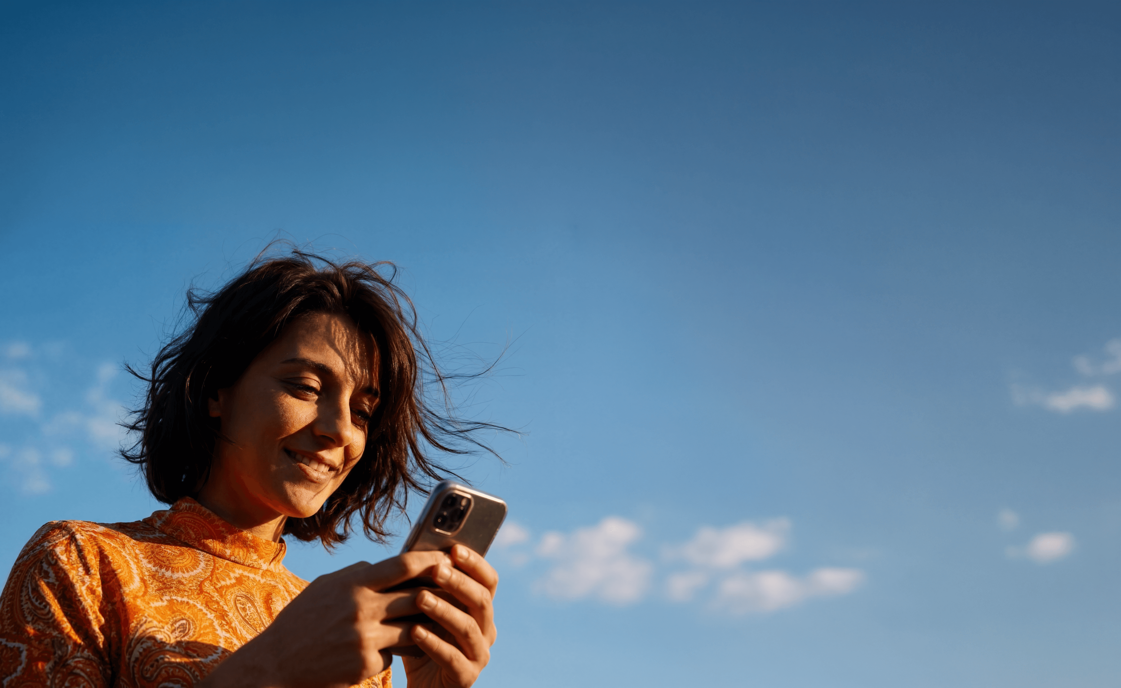 Blue sky with clouds